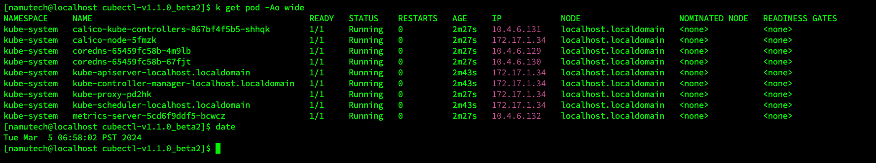 Updated Test Listing